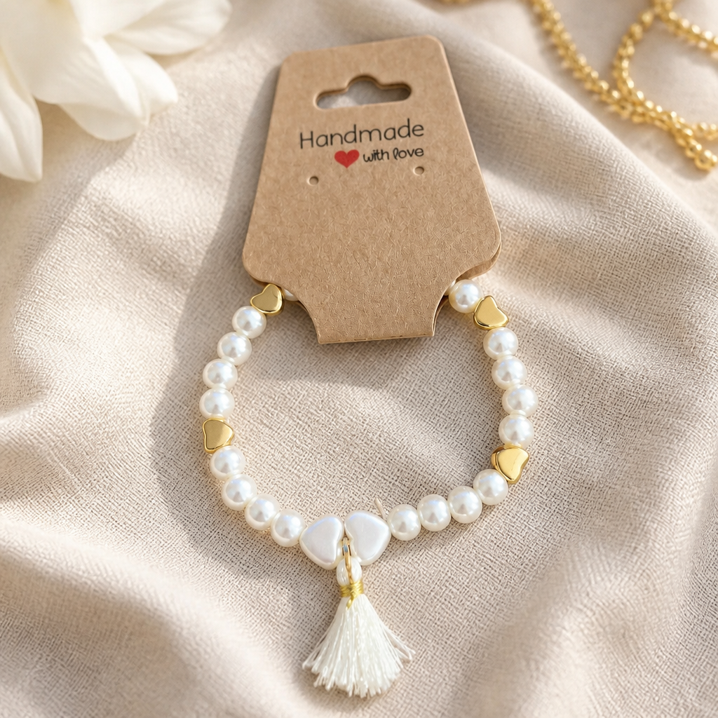 Pearl & Hearts Bracelet
