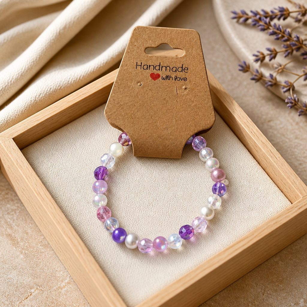 Pearl and Purple bracelet
