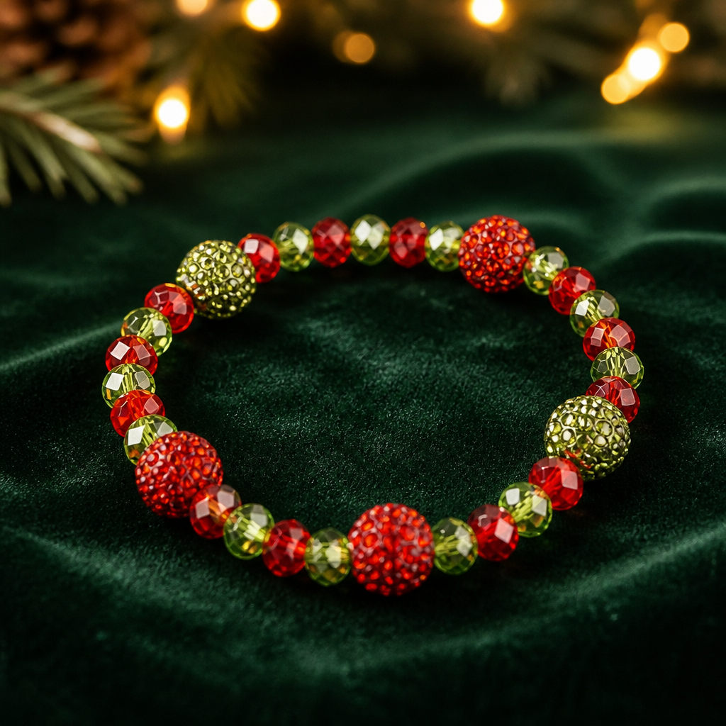 Christmas Glitterball Bracelet