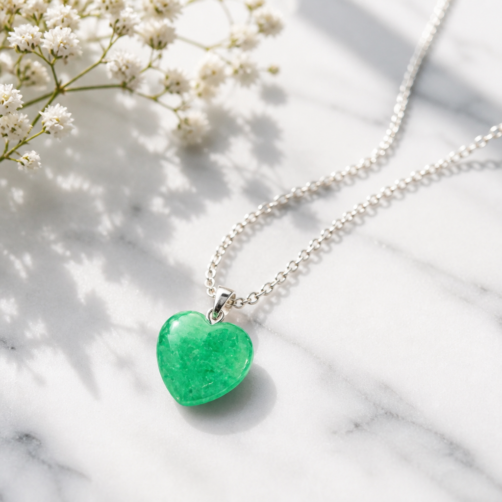 Green Heart Necklace