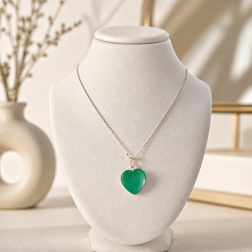 Green Heart Necklace