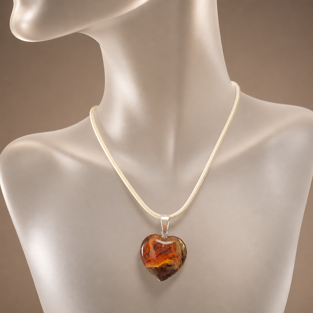 Bronze heart necklace