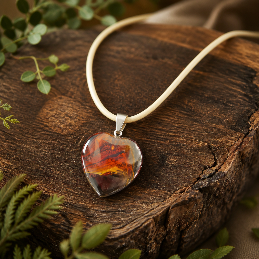 Bronze heart necklace
